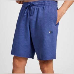 Champion Men's Fleece Shorts Blue Size Small NWT